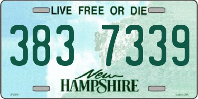 NH license plate 3837339