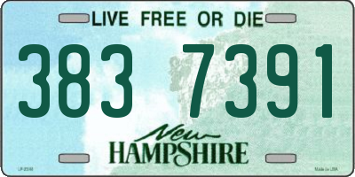 NH license plate 3837391
