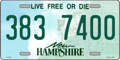 NH license plate 3837400