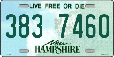 NH license plate 3837460