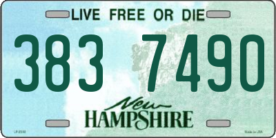 NH license plate 3837490