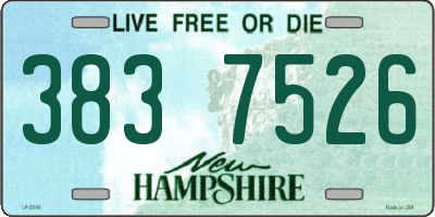 NH license plate 3837526