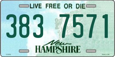 NH license plate 3837571