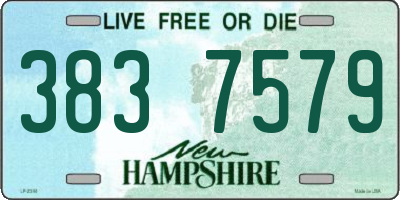 NH license plate 3837579