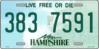 NH license plate 3837591