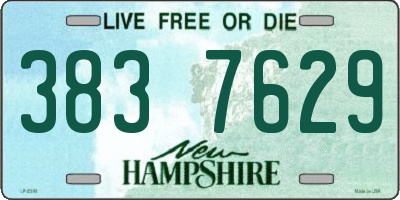 NH license plate 3837629