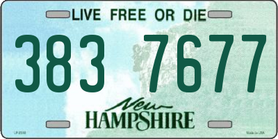 NH license plate 3837677
