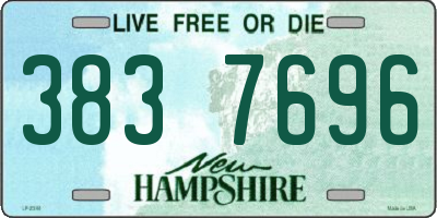 NH license plate 3837696