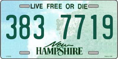 NH license plate 3837719