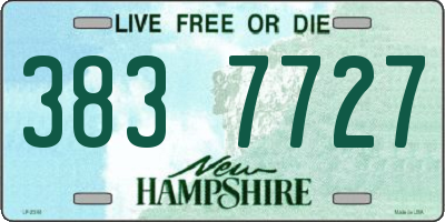 NH license plate 3837727