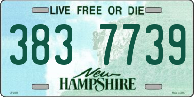 NH license plate 3837739