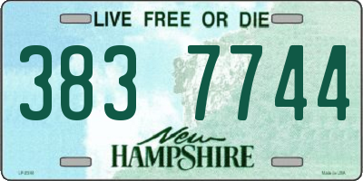 NH license plate 3837744