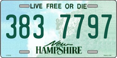 NH license plate 3837797