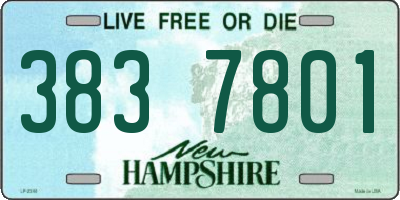 NH license plate 3837801