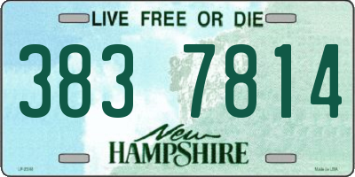 NH license plate 3837814