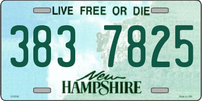 NH license plate 3837825