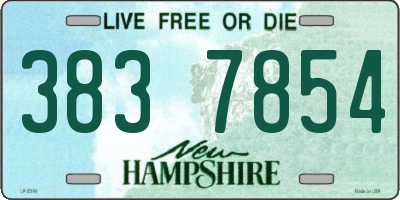 NH license plate 3837854