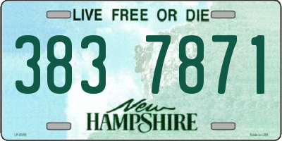 NH license plate 3837871