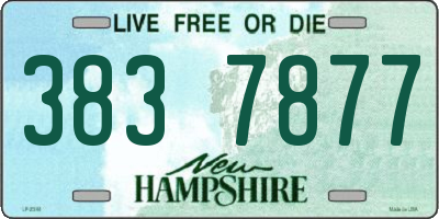 NH license plate 3837877