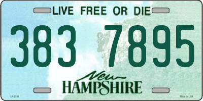 NH license plate 3837895