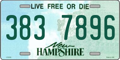 NH license plate 3837896