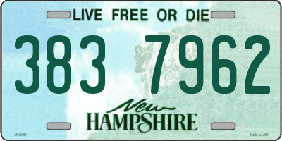 NH license plate 3837962