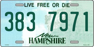 NH license plate 3837971