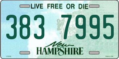 NH license plate 3837995