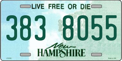 NH license plate 3838055