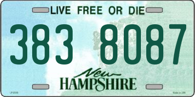 NH license plate 3838087