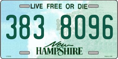 NH license plate 3838096