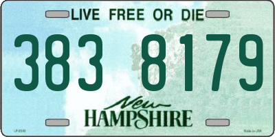 NH license plate 3838179