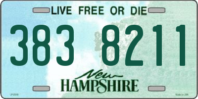 NH license plate 3838211