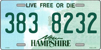 NH license plate 3838232