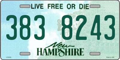 NH license plate 3838243