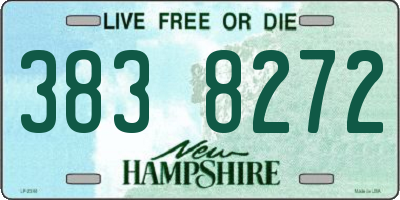 NH license plate 3838272