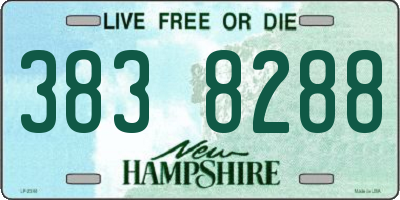 NH license plate 3838288