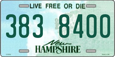NH license plate 3838400