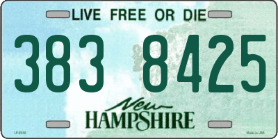 NH license plate 3838425