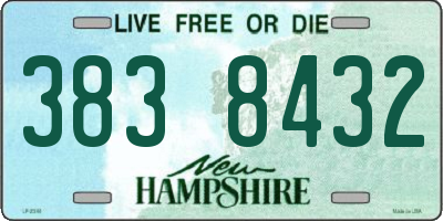 NH license plate 3838432