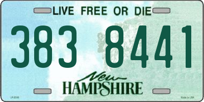 NH license plate 3838441