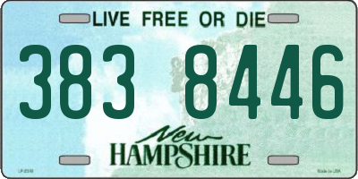 NH license plate 3838446