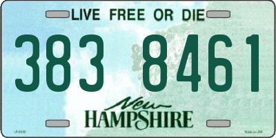 NH license plate 3838461