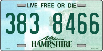 NH license plate 3838466