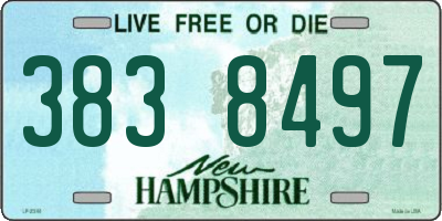 NH license plate 3838497