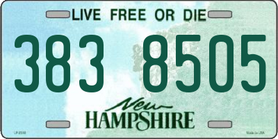 NH license plate 3838505