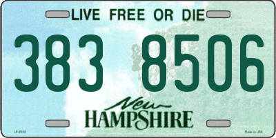 NH license plate 3838506