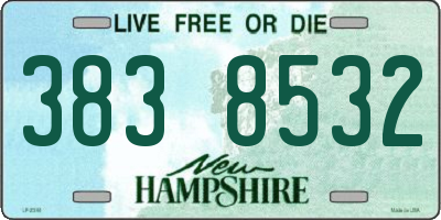 NH license plate 3838532