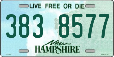 NH license plate 3838577