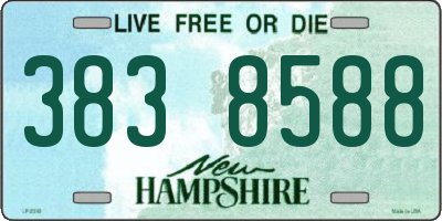 NH license plate 3838588